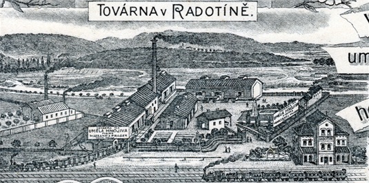 Tovární areál u nádraží obývala nejprve v letech 1899-1904 firma Marsano & Prager a od roku 1907 firma Janka