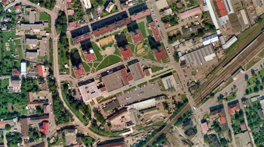 1996: Satelitní snímek Radotína