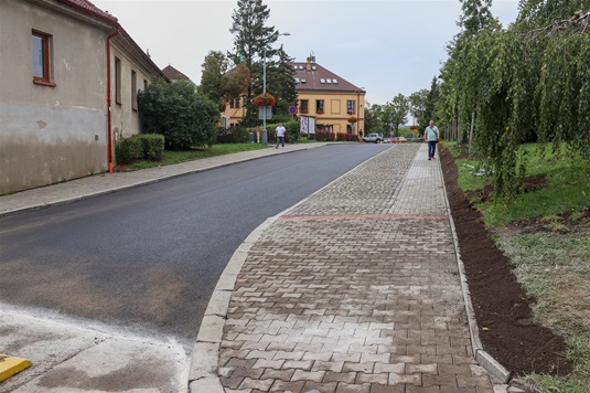 Rekonstruovaná ulice Václava Balého, 30.8.2023 Rekonstruovaná ulice Václava Balého, 30.8.2023
