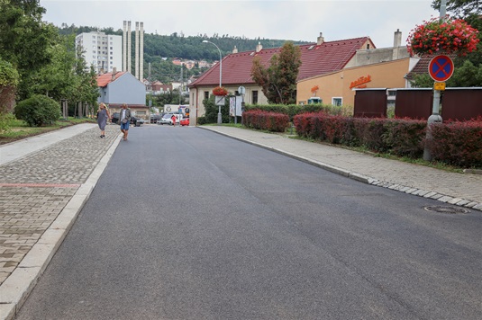 Rekonstruovaná ulice Václava Balého, 30.8.2023