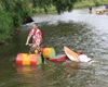 6. Radotínská Neckyáda, starostův cykloskútr se serfařem v závěsu 21.6.2014