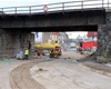 Práce na mostě v Radotíně, 31.3.2020